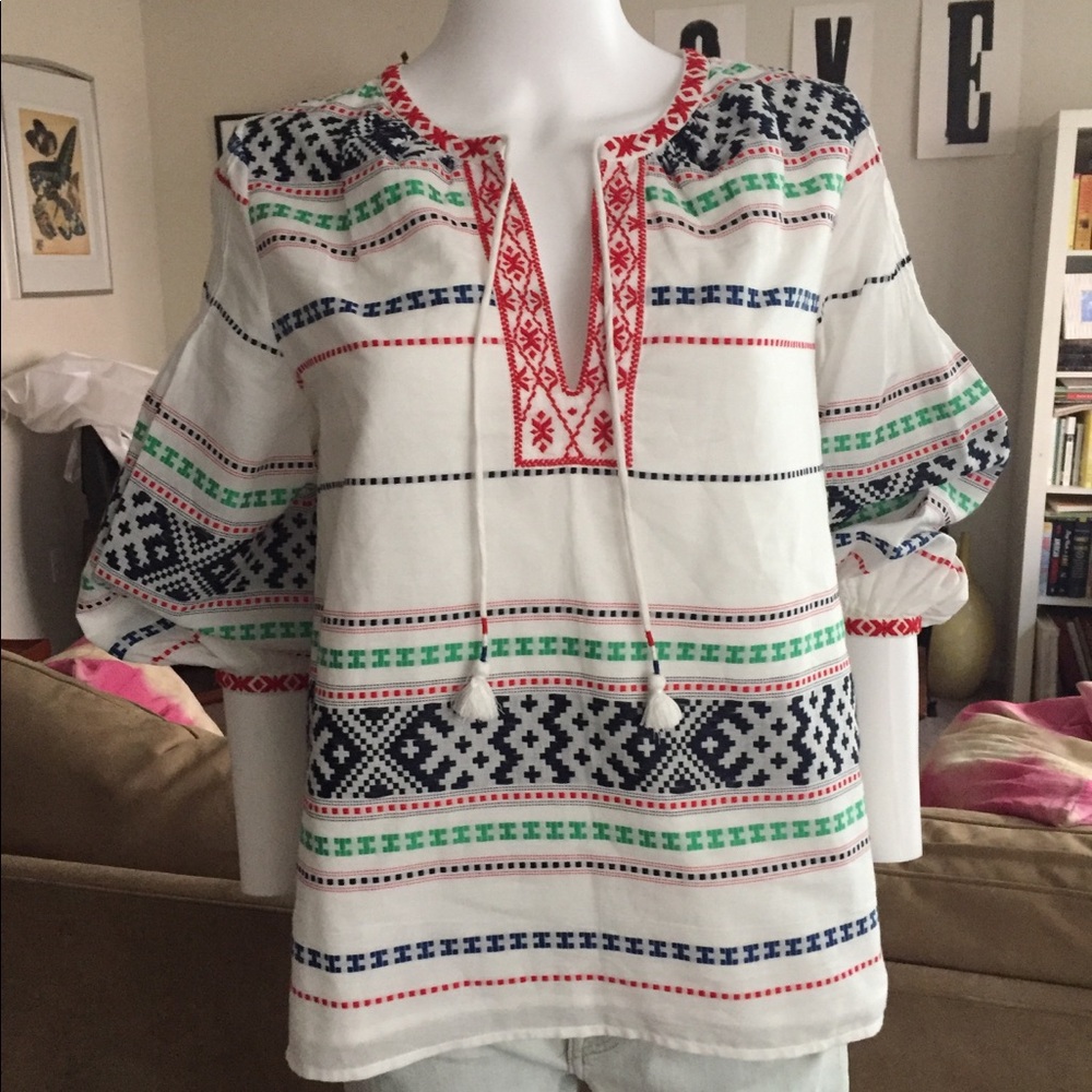 NWT JOIE Boho Peasant Blouse